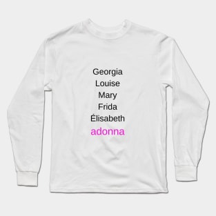 Woman Artists Long Sleeve T-Shirt